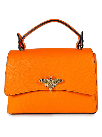 ORE10 Leren handtas "Maras" oranje - (B)20 x (H)13 x (D)7 cm