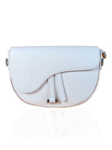 ORE10 Leren schoudertas "Desire" wit - (B)25 x (H)16 x (D)6 cm