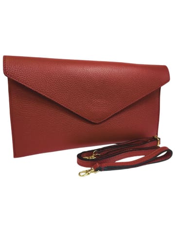 ORE10 Leder-Umhängetasche "Moiso" in Rot - (B)31 x (H)16 x (T)0,8 cm