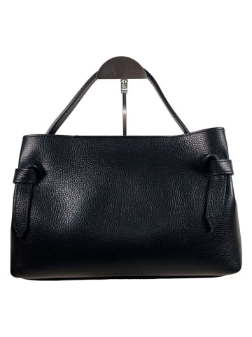 Florence Bags Skórzana torebka "Capoliveri" w kolorze czarnym - 33 x 20 x 13 cm