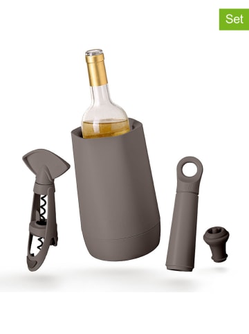 Vacu Vin 4-delige wijnaccessoiresset "Host" grijs