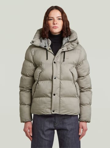 G-Star Doorgestikte jas taupe