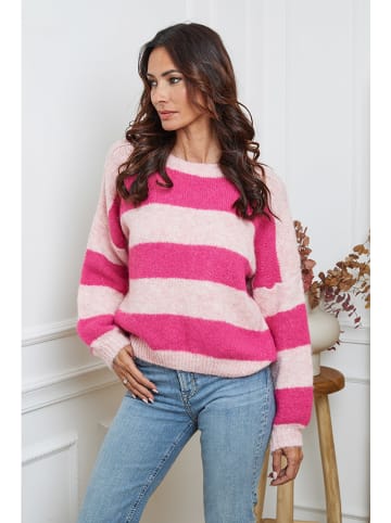 So Cachemire Trui "Bech" roze/lichtroze