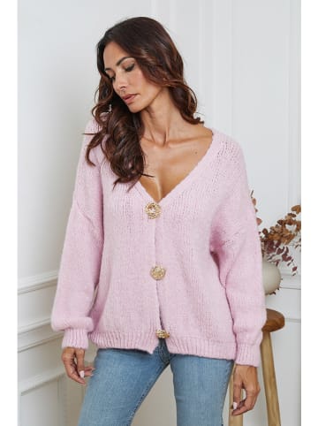 So Cachemire Vest "Believe" lichtroze