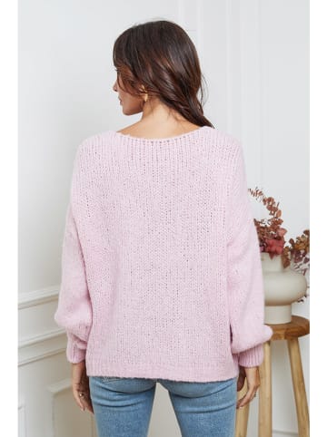 So Cachemire Kardigan "Believe" w kolorze jasnoróżowym