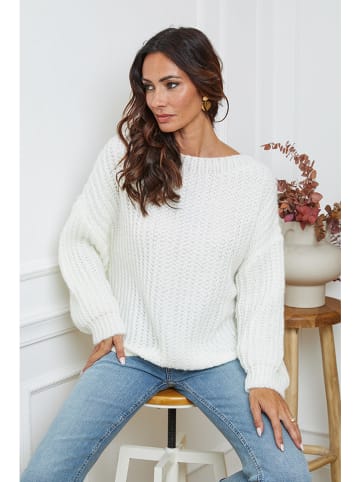 So Cachemire Trui "Candji" wit