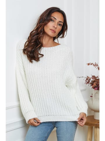 So Cachemire Trui "Candji" wit