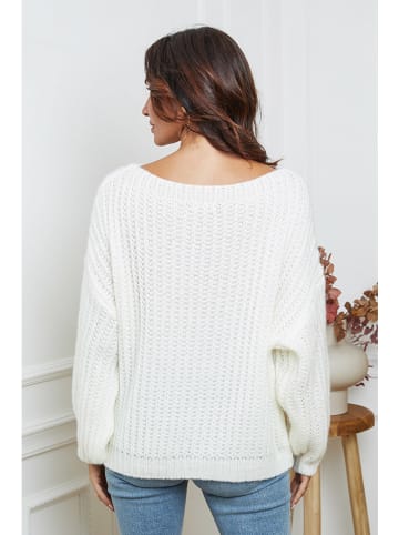 So Cachemire Trui "Candji" wit