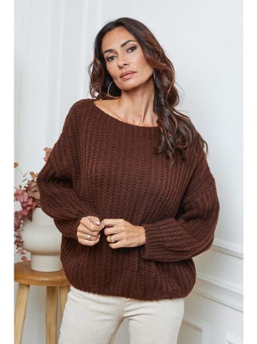 So Cachemire Trui "Candji" bruin