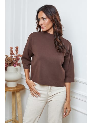 So Cachemire Trui "Dylia" bruin