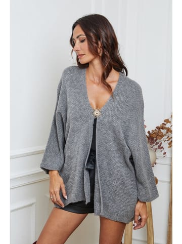 So Cachemire Kardigan "Enouka" w kolorze szarym