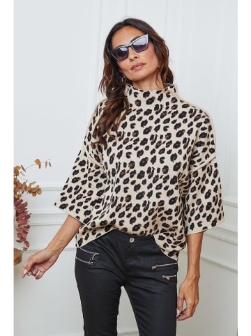 So Cachemire Sweter "Ilev" w kolorze beżowo-jasnobrązowym