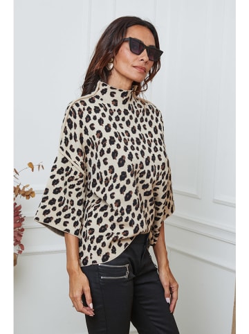 So Cachemire Sweter "Ilev" w kolorze beżowo-jasnobrązowym