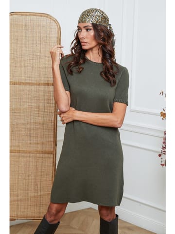 So Cachemire Strickkleid "Irish" in Khaki