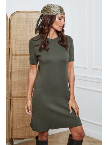 So Cachemire Strickkleid "Irish" in Khaki