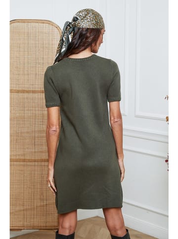 So Cachemire Strickkleid "Irish" in Khaki