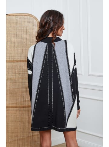 So Cachemire Strickkleid "Jamjam" in Schwarz/ Grau