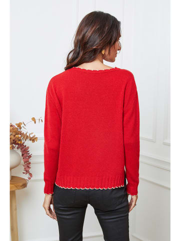 So Cachemire Trui "Kedis" rood