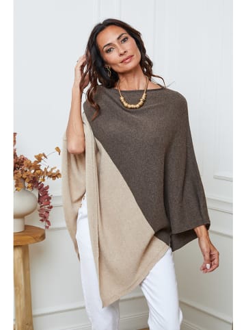 So Cachemire Poncho "Kordeva" beige/taupe