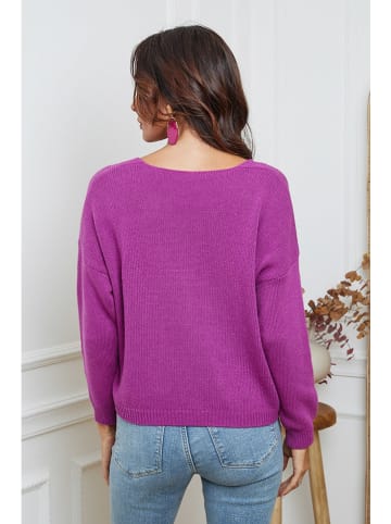 So Cachemire Vest "Laem" paars