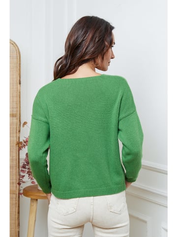 So Cachemire Cardigan "Laem" in Grün