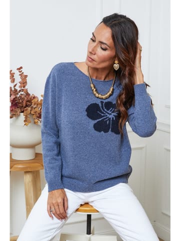 So Cachemire Pullover "Lambi" in Blau