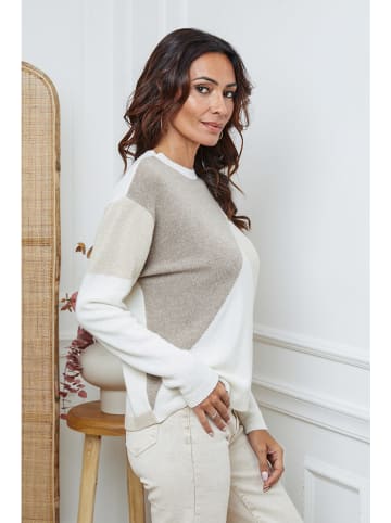 So Cachemire Pullover "Lanos" in Creme/ Beige