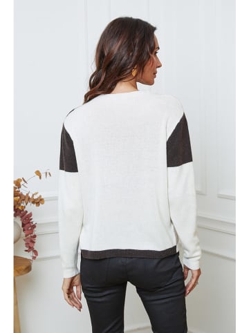 So Cachemire Pullover "Lanos" in Creme/ Beige/ Braun