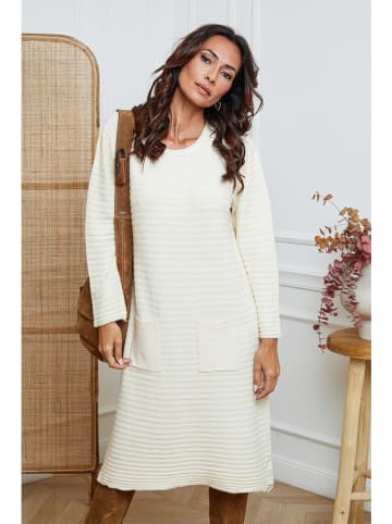 So Cachemire Strickkleid "Marwel" in Creme