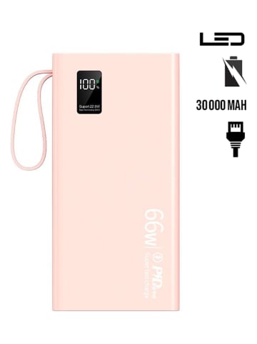 SWEET ACCESS Powerbank w kolorze jasnoróżowym - 30.000 mAh
