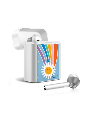 SWEET ACCESS Słuchawki Bluetooth In-Ear w kolorze srebrnym ze wzorem