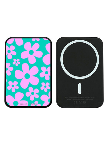 SWEET ACCESS Powerbank w kolorze czarno-turkusowo-różowym - 10.000 mAh
