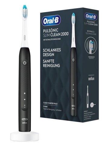 Oral-B Schallzahnbürste "Pulsonic Slim Clean 2000" in Schwarz