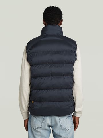 G-Star Doorgestikte bodywarmer donkerblauw