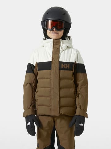 Helly Hansen Kurtka narciarska "Diamond" w kolorze kremowo-khaki