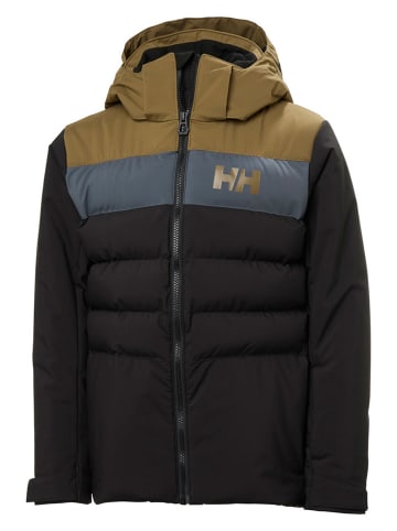 Helly Hansen Kurtka narciarska "Cyclone" w kolorze brązowo-szaro-czarnym