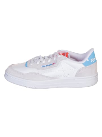 Reebok Leder-Sneakers "Court Peak" in Grau/ Weiß/ Hellblau