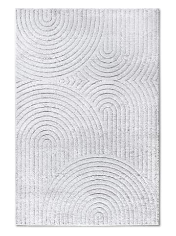 Elle Decoration Hochflor-Teppich "Panglao" in Weiß