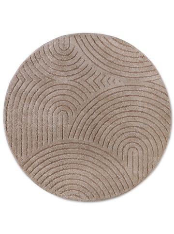 Elle Decoration Kurzflor-Teppich ''Panglao'' in Taupe