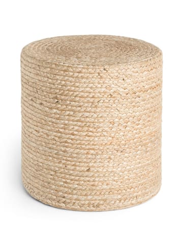 Hanse Home Poef "Jutta" beige - (H)40 x Ø 40 cm
