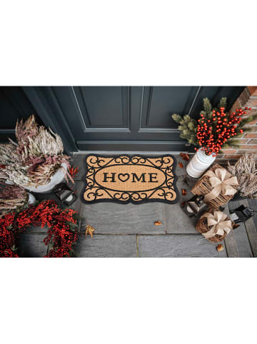 Hanse Home Kokos-deurmat "Heart Home" lichtbruin