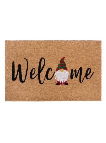 Hanse Home Kokos-deurmat ''Welcome Gnome'' lichtbruin/meerkleurig