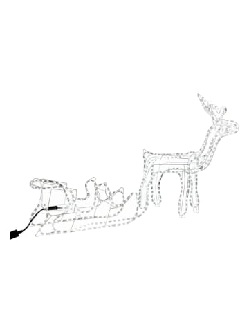Profiline Dekoracyjna lampa LED "Reindeer with sleigh" w kolorze ciepłej bieli