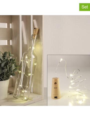 Hollybell 4er-Set: LED-Lichterketten in Warmweiß