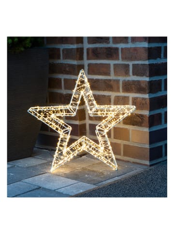 Profiline Dekoracyjna lampa LED "Stern" w kolorze ciepłej bieli - 52 x 50 x 8 cm