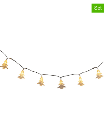 Hollybell Łańcuchy świetlne LED (2 szt.) w kolorze białej bieli - 0,9 cm