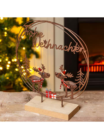 Hollybell Dekoaufsteller in Braun - (B)20 x (H)23 x (T)6 cm