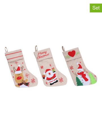 Hollybell 3er-Set: Weihnachtsstrümpfe in Bunt - (H)45 cm