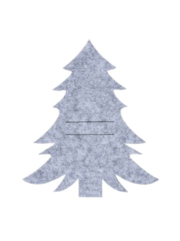 Hollybell Etui na sztućce (4 szt.) w kolorze szarym - 23 x 20 x 1,5 cm