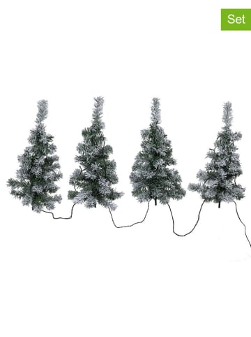 Hollybell 2-delige set: ledlichtkerstboomkettingen groen